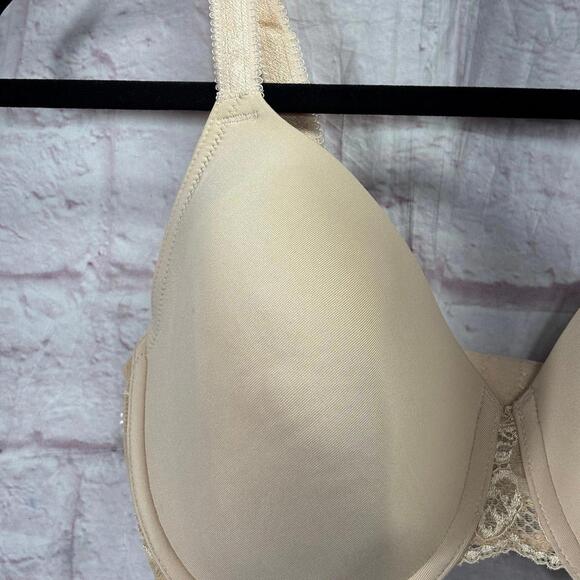 Wacoal Beige Lace Underwire Bra Size 34DDD - Picture 3 of 7